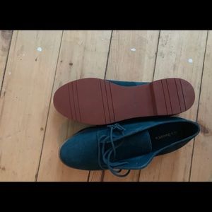 Bass Dark Teal Suede Oxfords Women's 9.5 *NEW*